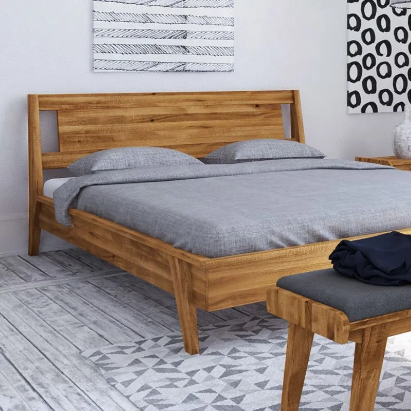 Voodi Vintage 160x200 metsik õlitatud tamm