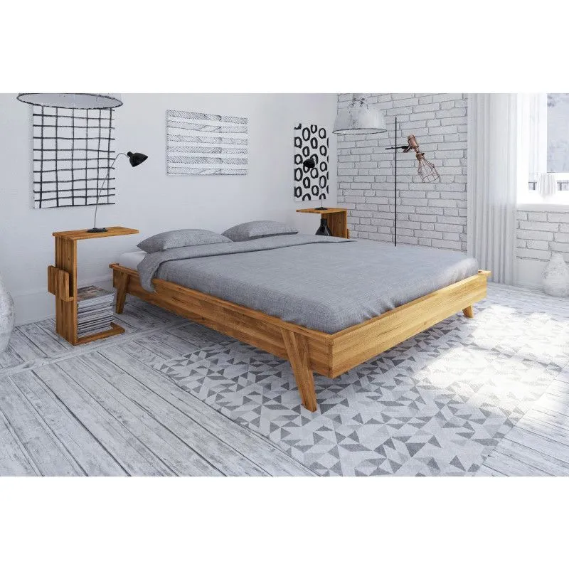 Voodiraam Vintage 180x200 metsik õlitatud tamm