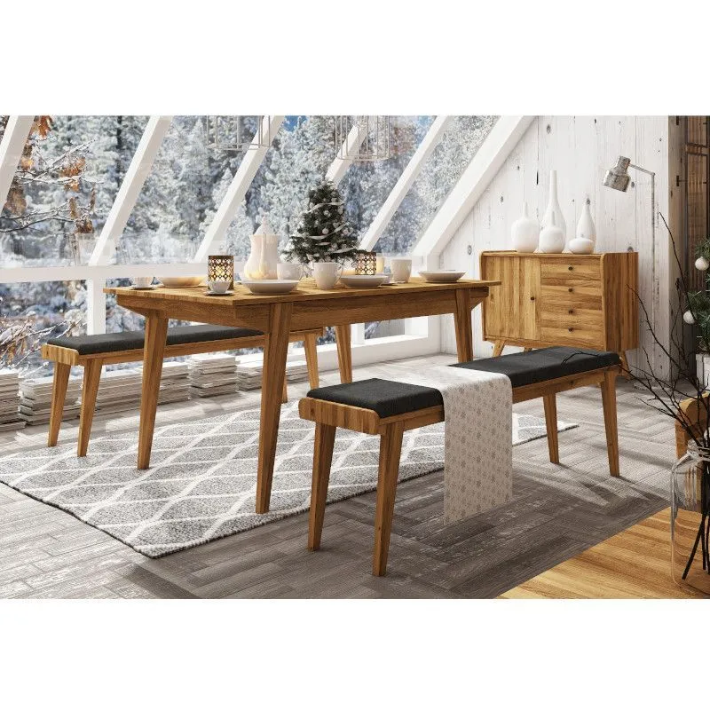 Laud Vintage 90x160 metsik õlitatud tamm