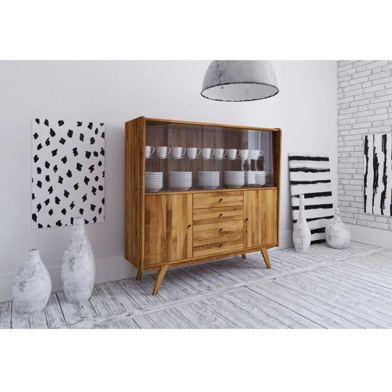 Vitriinkapp Vintage 4u5s metsik õlitatud tamm