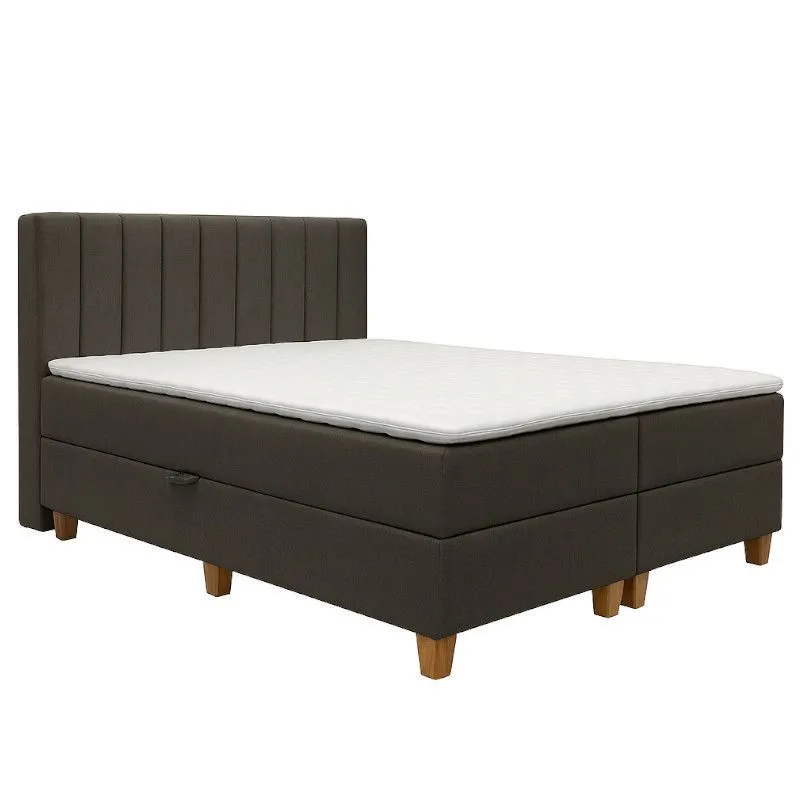 Pesukastiga kontinentaalvoodi Vicky pocket 160x200 pruun