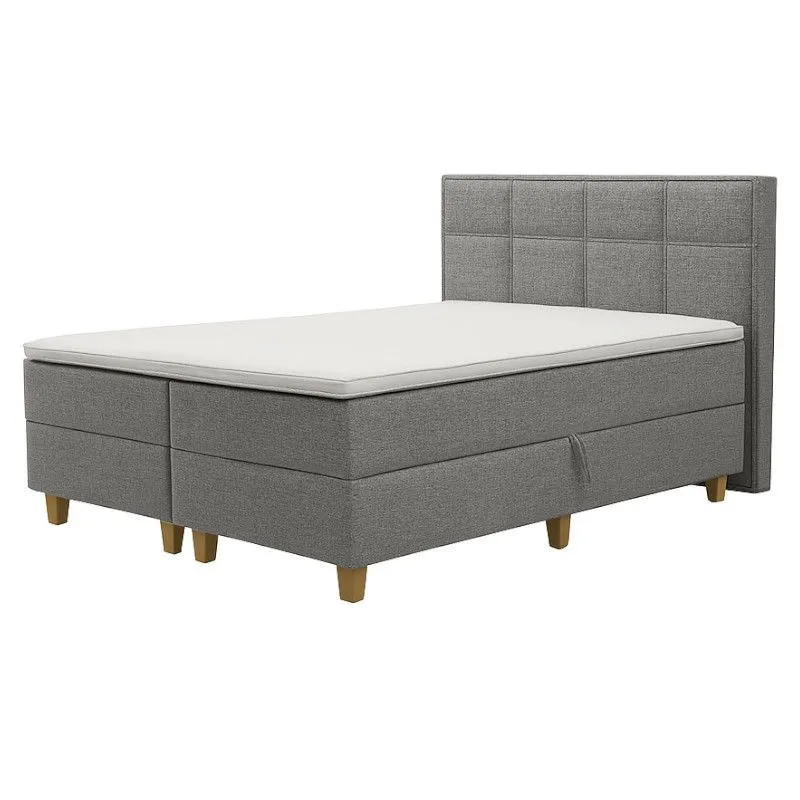 Pesukastiga kontinentaalvoodi Vivika pocket 180x200 hall