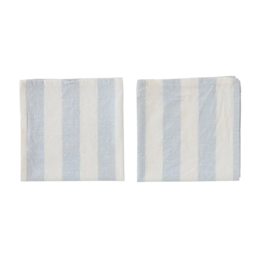 OYOY riidest salvrätikud Striped 45x45 helesinine 2tk