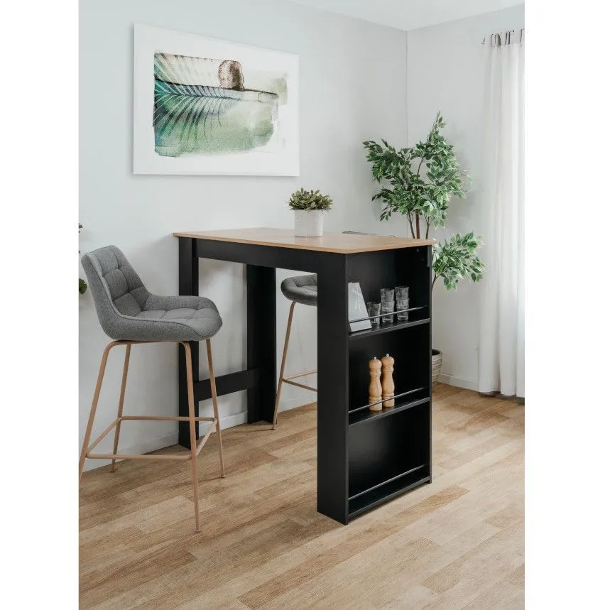 Baarilaud Ostersund 60x120 artisan tamm/must