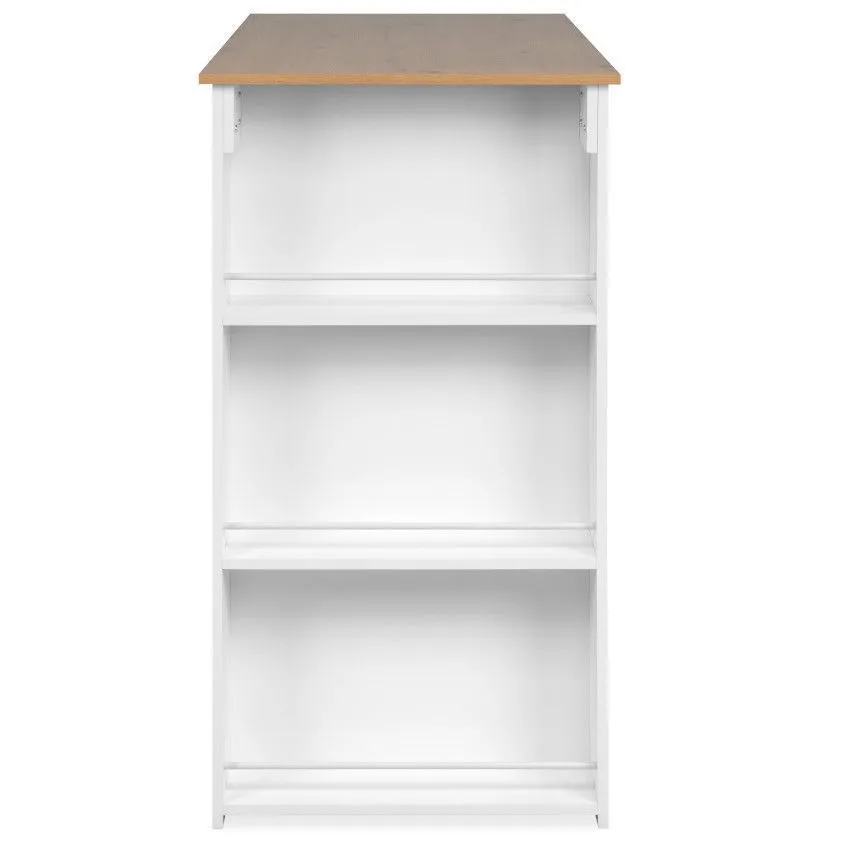 Baarilaud Ostersund 60x120 valge/artisan tamm