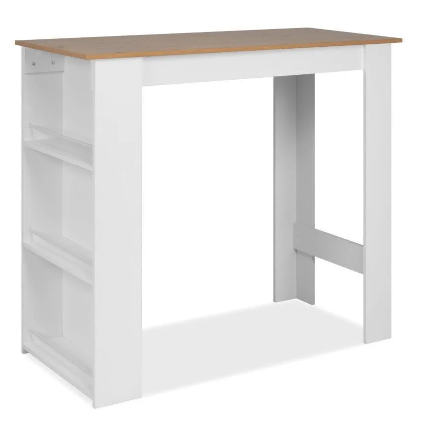 Baarilaud Ostersund 60x120 valge/artisan tamm