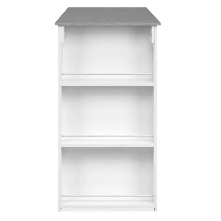 Baarilaud Ostersund 60x120 betoonhall/valge