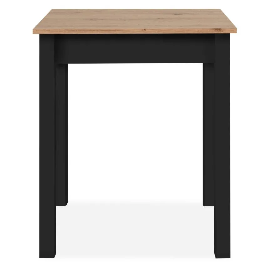 Söögilaud Capri 60x67 artisan tamm/must
