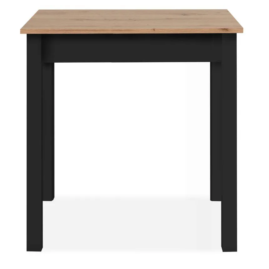 Söögilaud Capri 67x90 artisan tamm/must