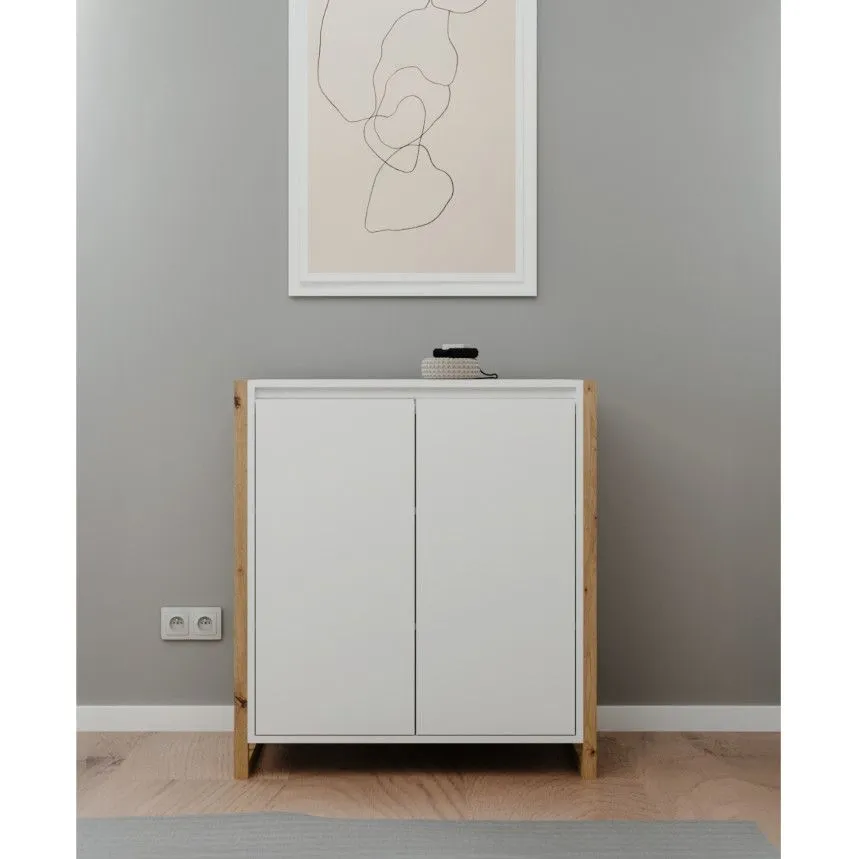 Kummut Denver 2u artisan tamm/valge