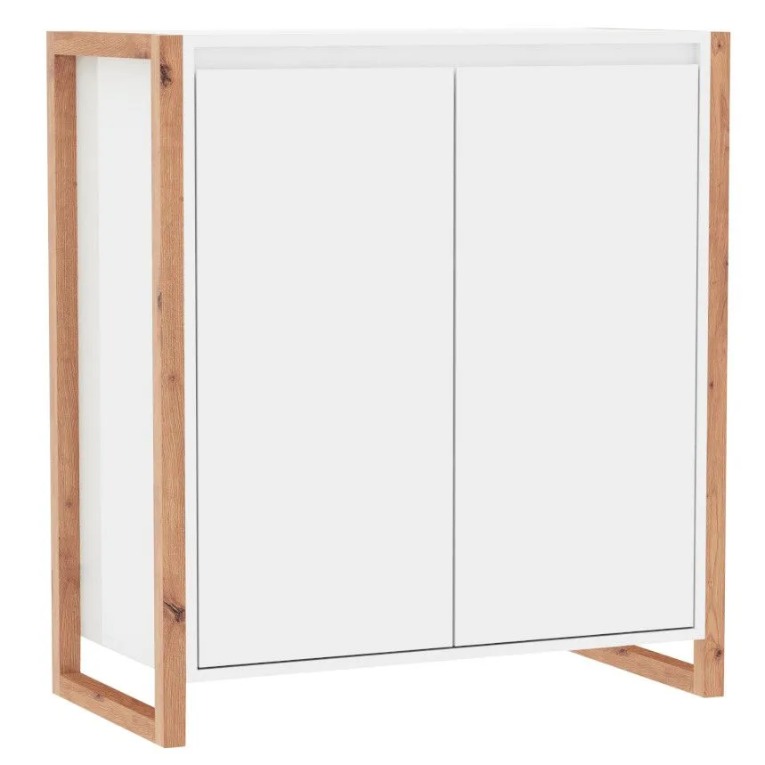 Kummut Denver 2u artisan tamm/valge