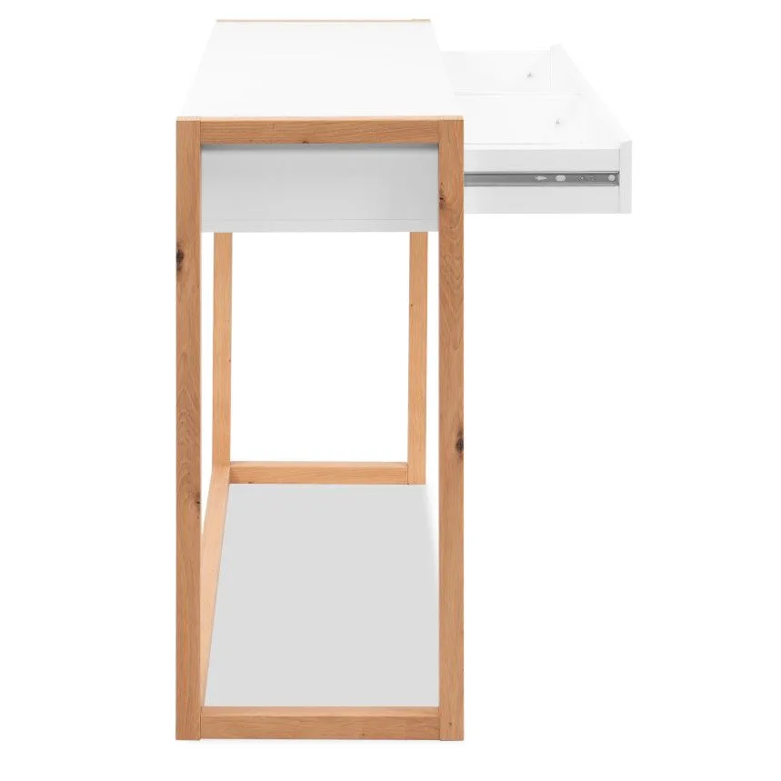 Konsoollaud Denver artisan tamm/valge