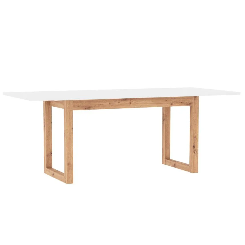 Pikendatav söögilaud Denver 90x160/200 artisan tamm/valge