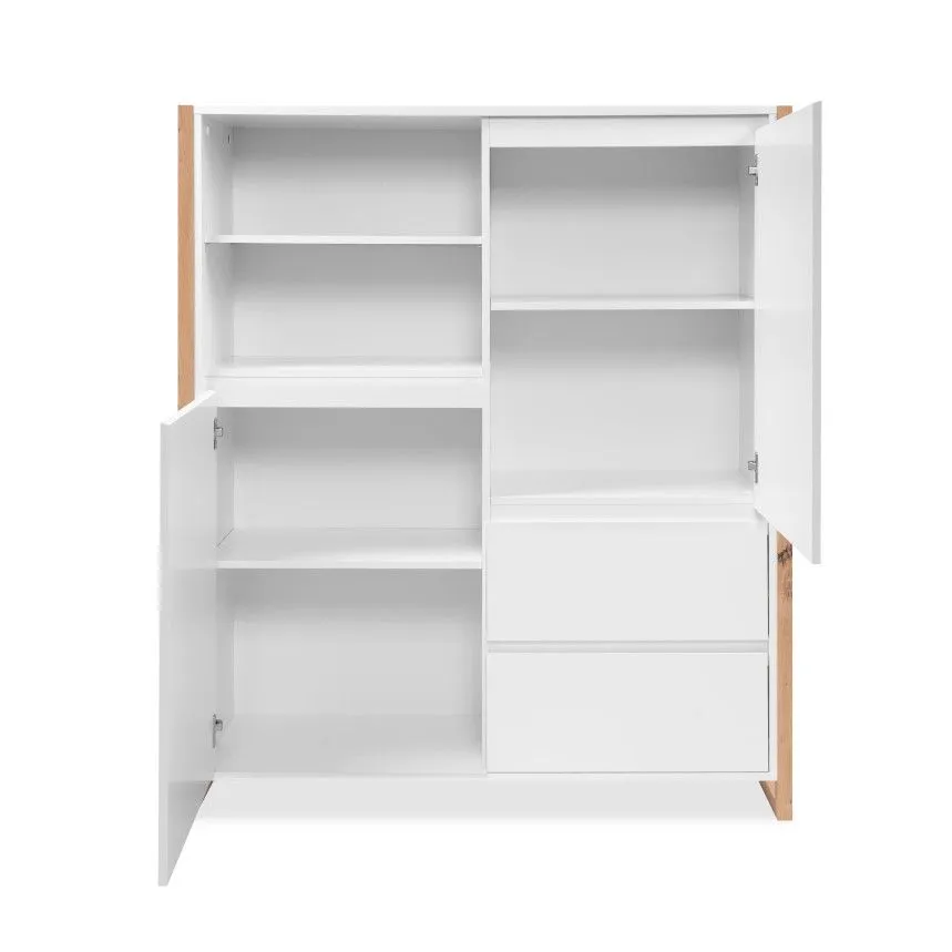 Puhvetkapp Denver 2u2s artisan tamm/valge