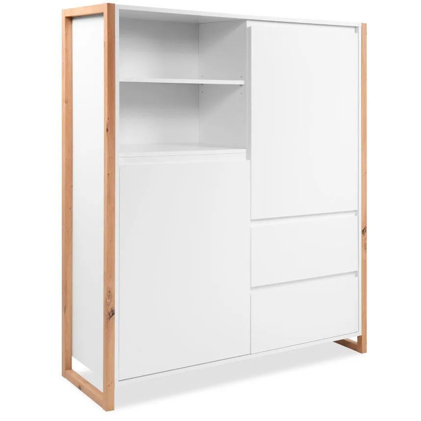Puhvetkapp Denver 2u2s artisan tamm/valge