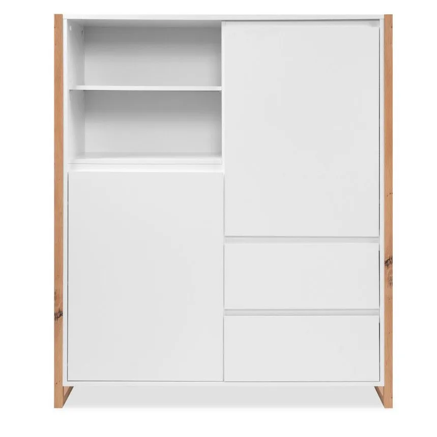 Puhvetkapp Denver 2u2s artisan tamm/valge