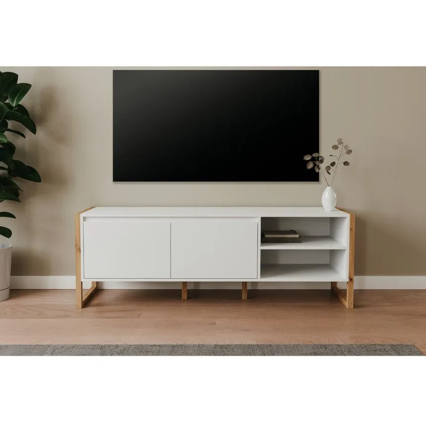 Tv-alus Denver 2u 160 artisan tamm/valge