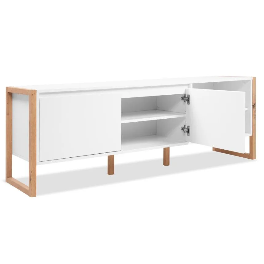 Tv-alus Denver 2u 160 artisan tamm/valge