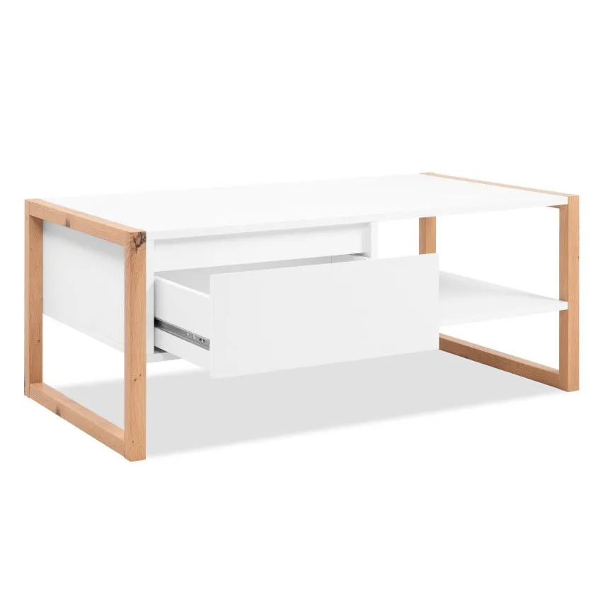Diivanilaud Denver artisan tamm/valge
