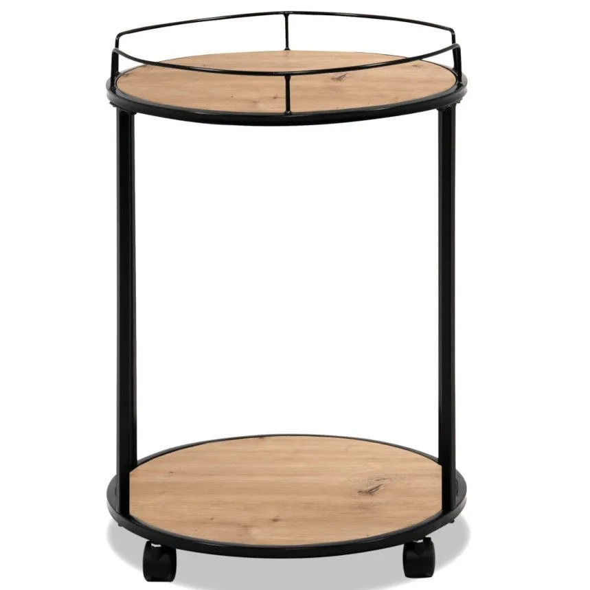 Ratastel abilaud Trelleborg D44 artisan tamm/must