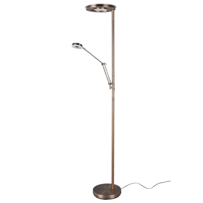 Põrandalamp Barrie LED messing