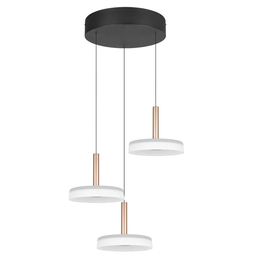 Laelamp Celeste 3 must/valge/pruun