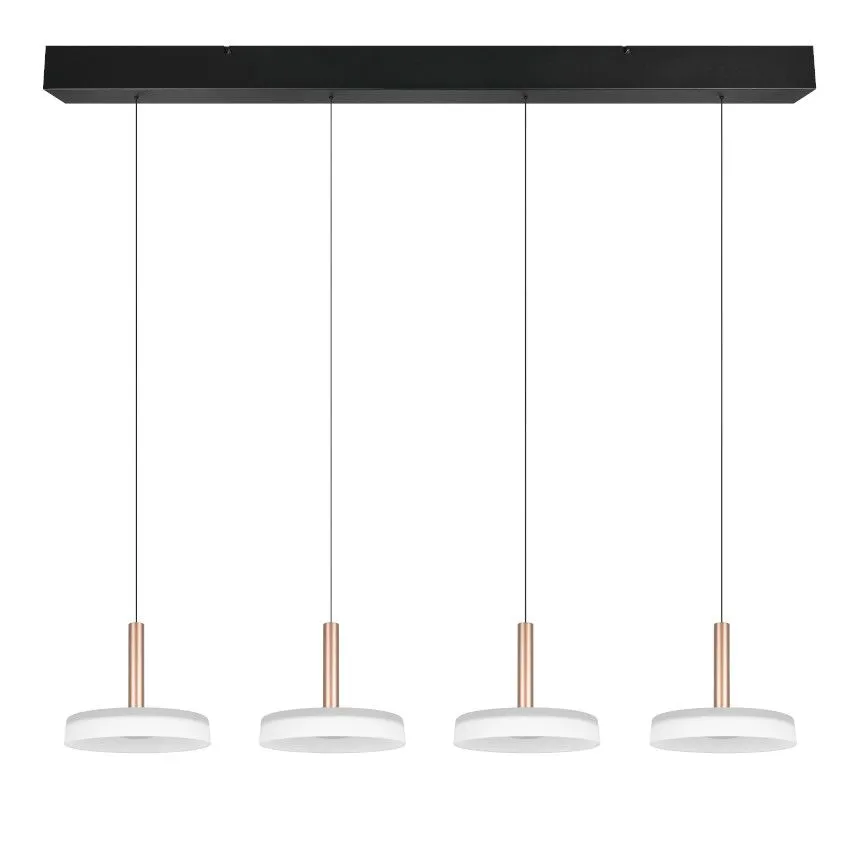 Laelamp Celeste 4 must/valge/pruun