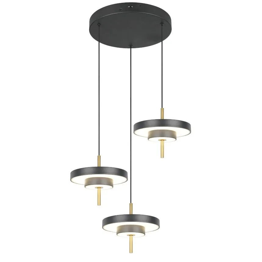 Laelamp Keaton 3 must/messing