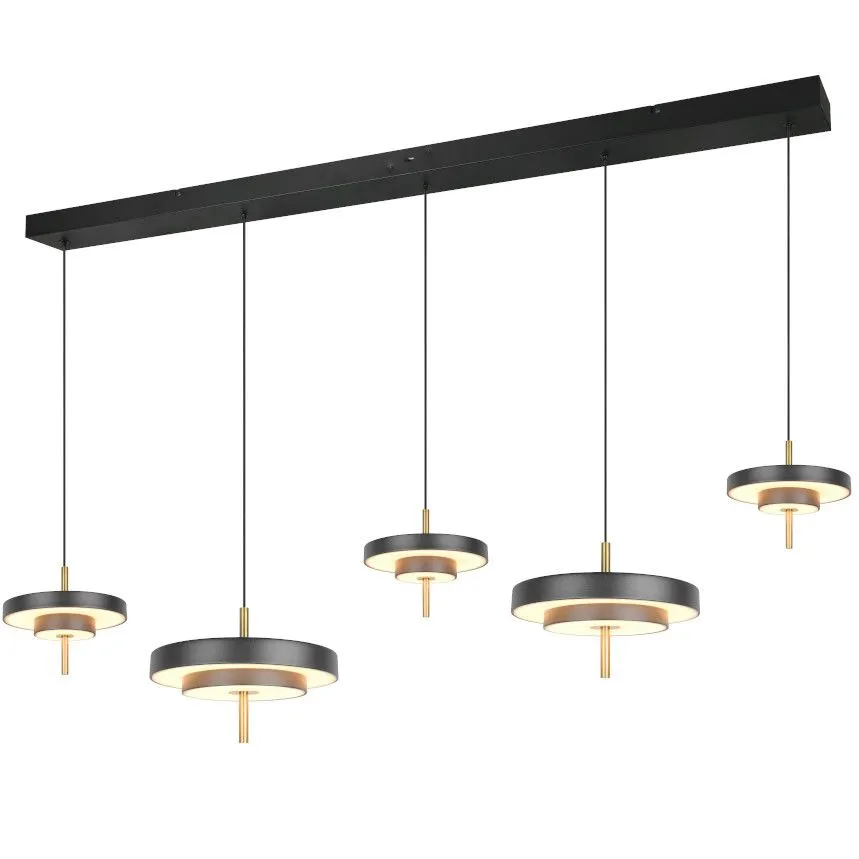 Laelamp Keaton 5 must/messing
