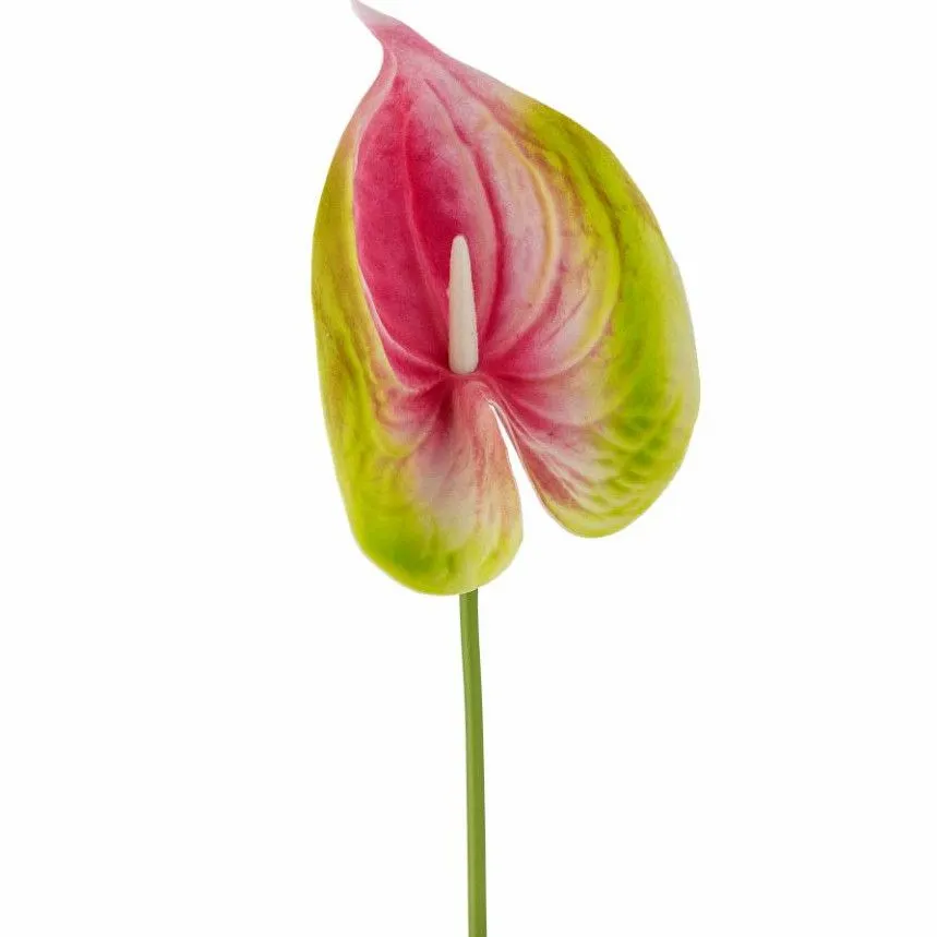 Kunstlill Flamingo H57 roosa/roheline