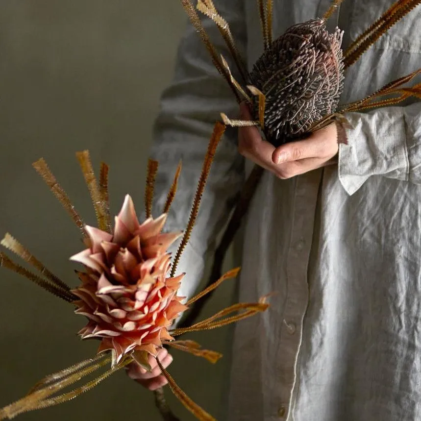 Kunstlill Palmflower H73 roosa