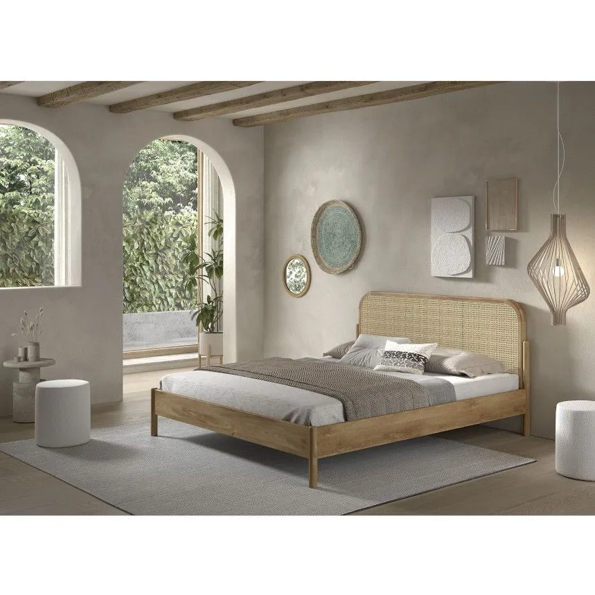 Voodi Olive Rattan 180x200 tamm