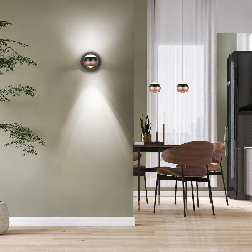 Seinalamp Select Orbit Led must/pruun