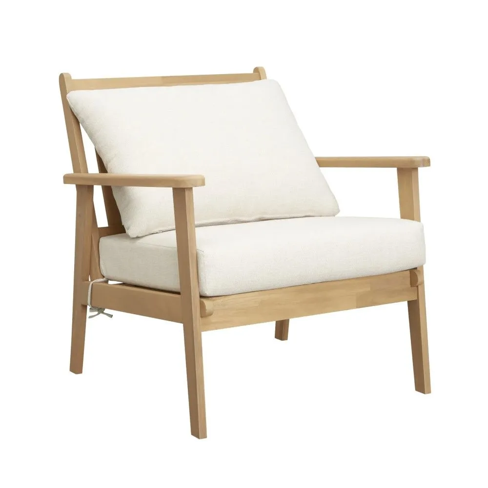 Aiamööbli komplekt Zamora laud+2 tooli+diivan kreem