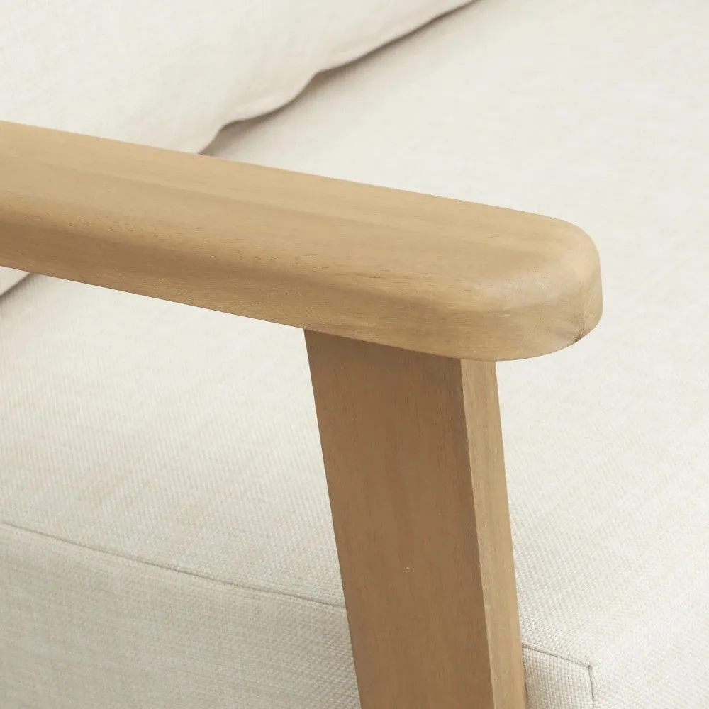 Aiamööbli komplekt Zamora laud+2 tooli+diivan kreem