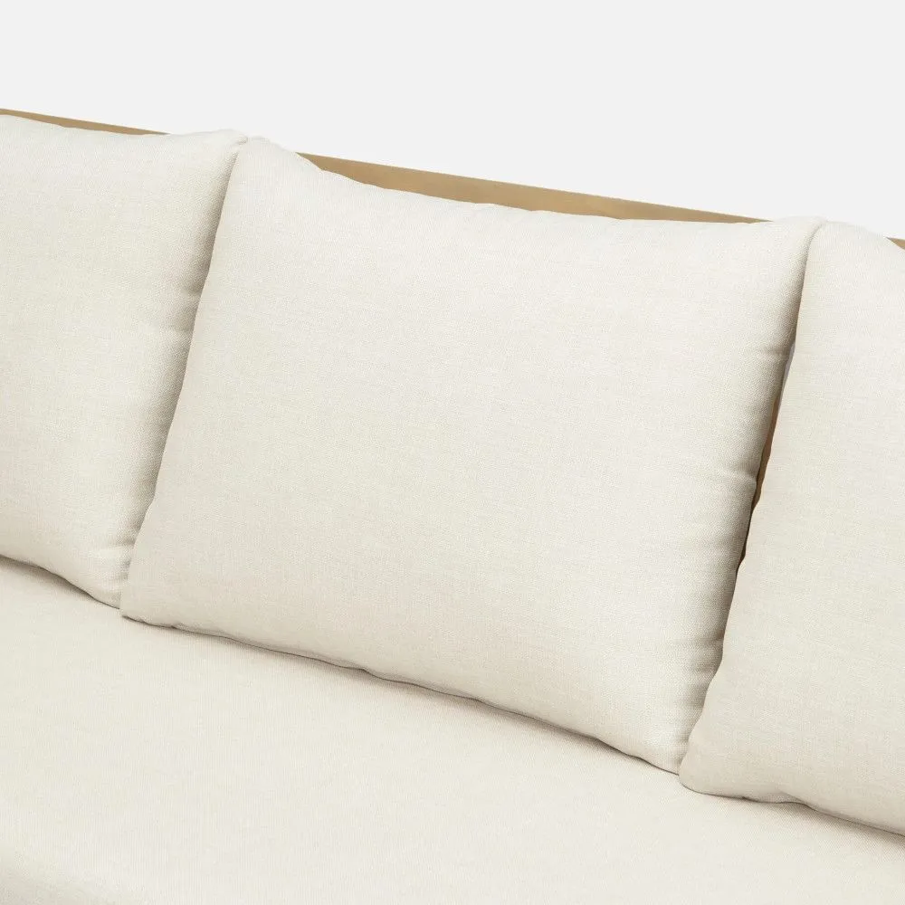 Aiamööbli komplekt Zamora laud+2 tooli+diivan kreem