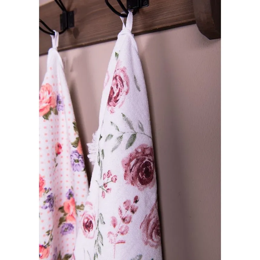 Külaliste käterätik Roosid 40x66 valge/roosa