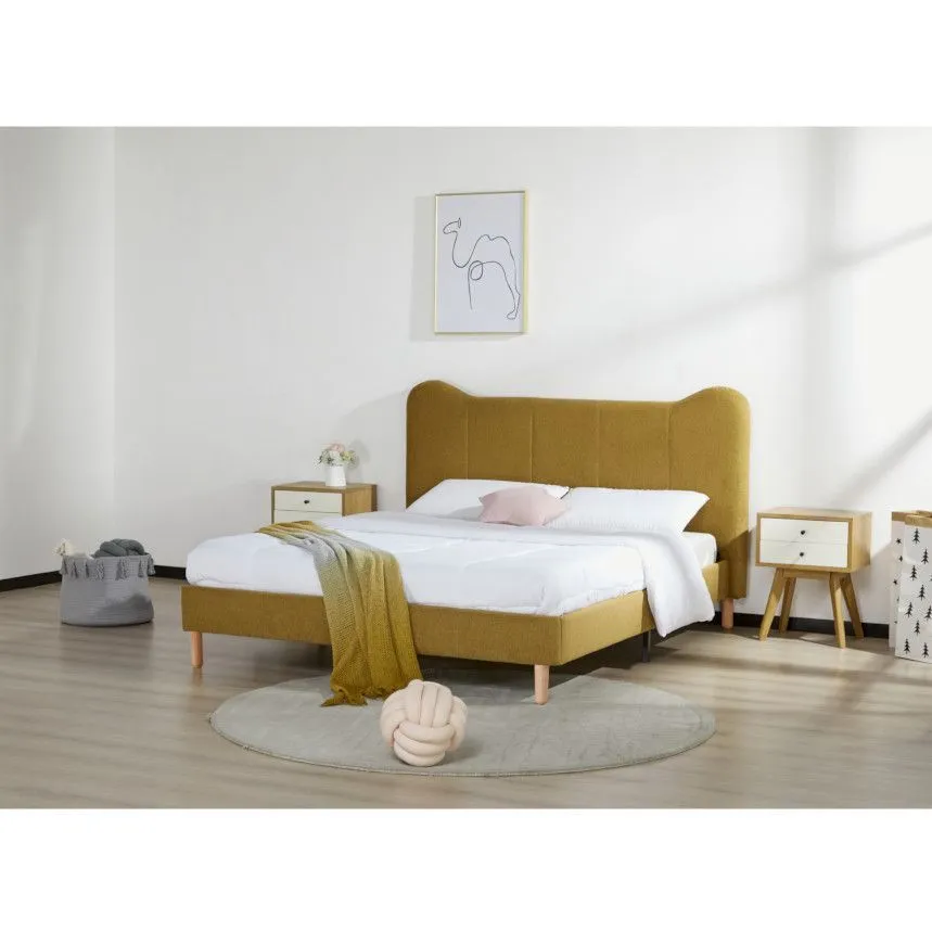 Voodi Oore 160x200 sinepikollane