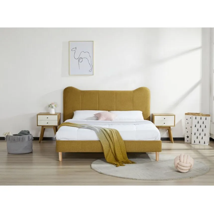 Voodi Oore 160x200 sinepikollane