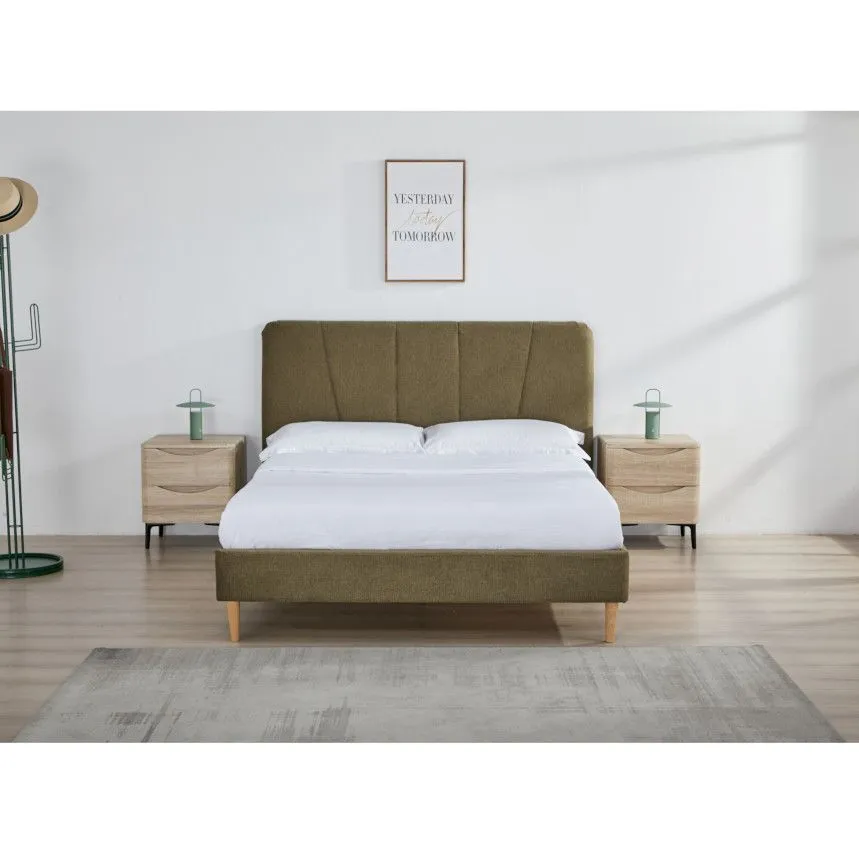 Voodi Elys 140x200 oliiv