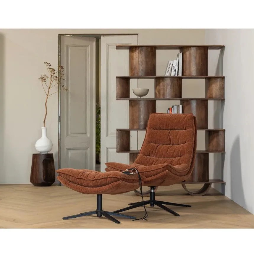 WOOOD pöörlev tugitool+järi Cube pruun