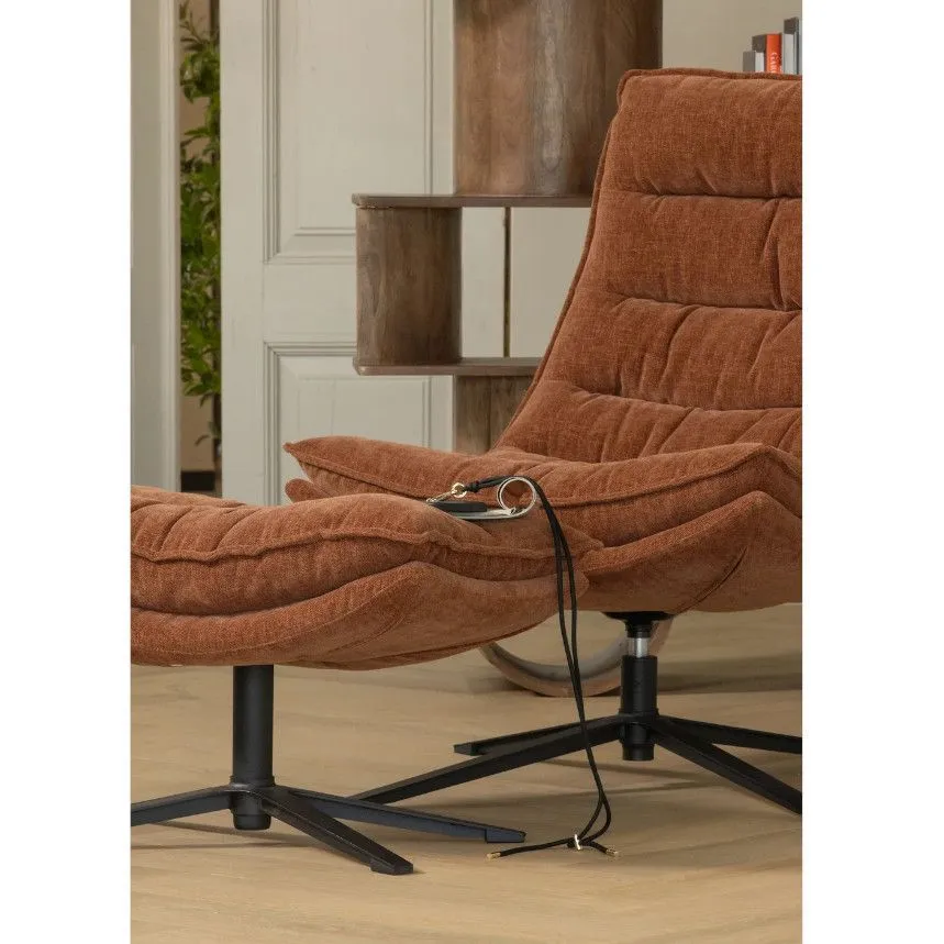 WOOOD pöörlev tugitool+järi Cube pruun