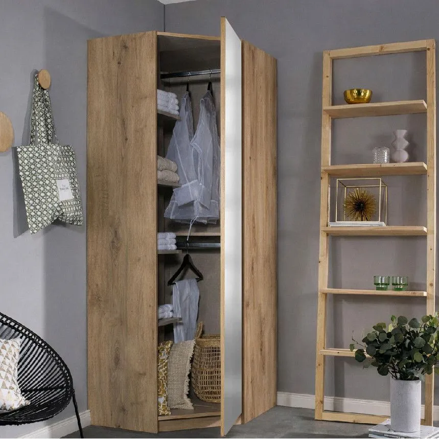 Nurgakapp+peegel New York A Black 1u tammeplank