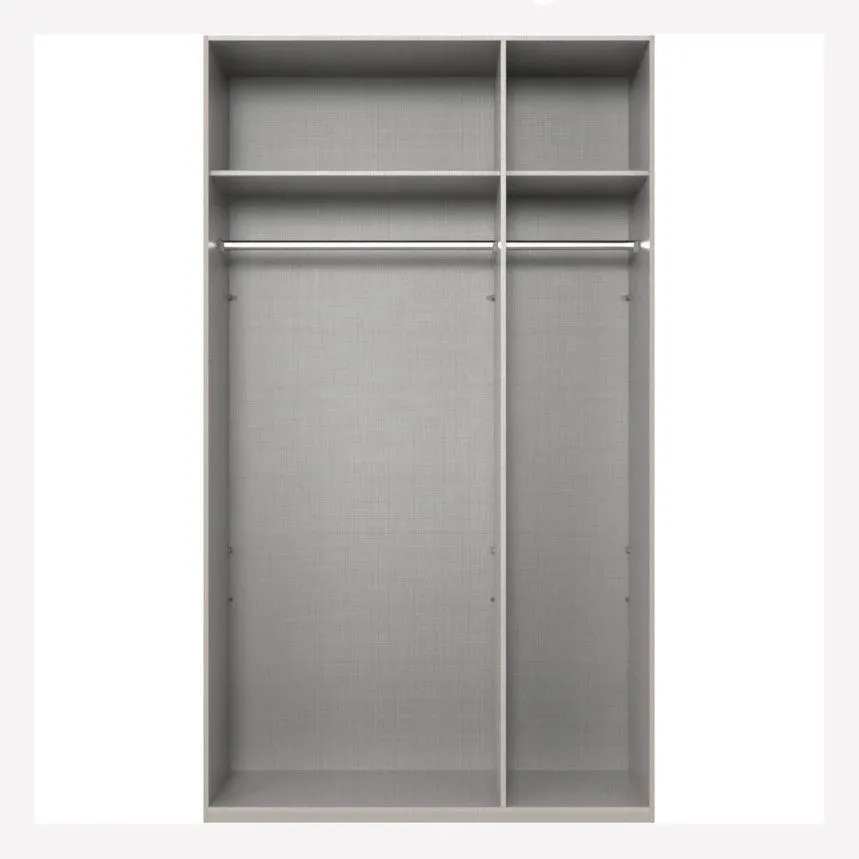 Riidekapp+peegel New York A Black 3u H236 valge