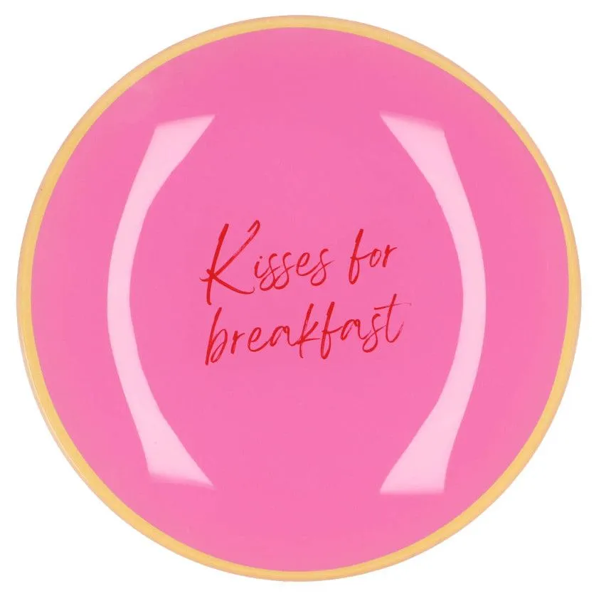Taldrik Kisses For Breakfest D18 roosa