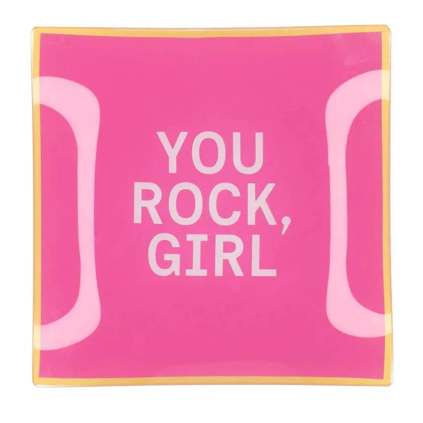 Taldrik You Rock Girl 18x18 roosa