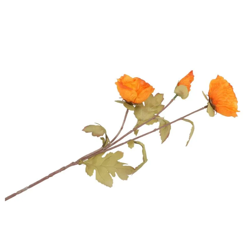 Kunstlill Poppy H76 oranž