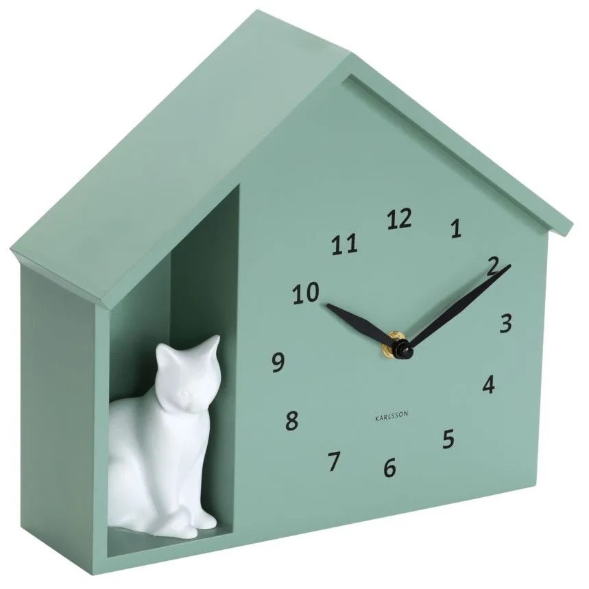 Seinakell Karlsson Sitting Cat roheline