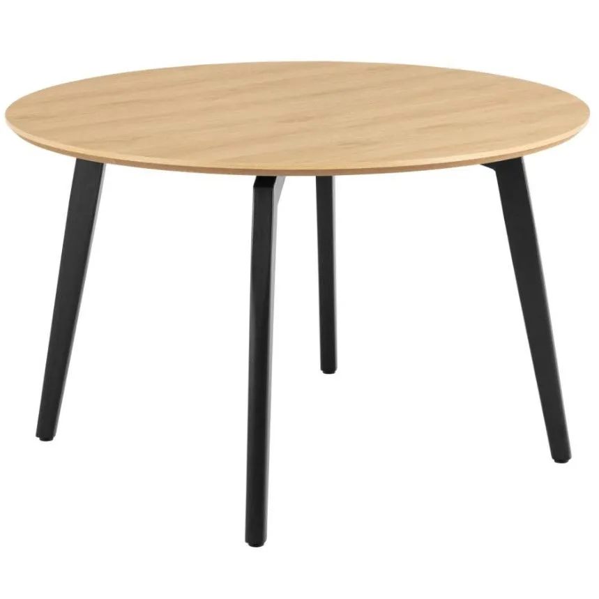 Söögilaud Ziida D120 tamm/must