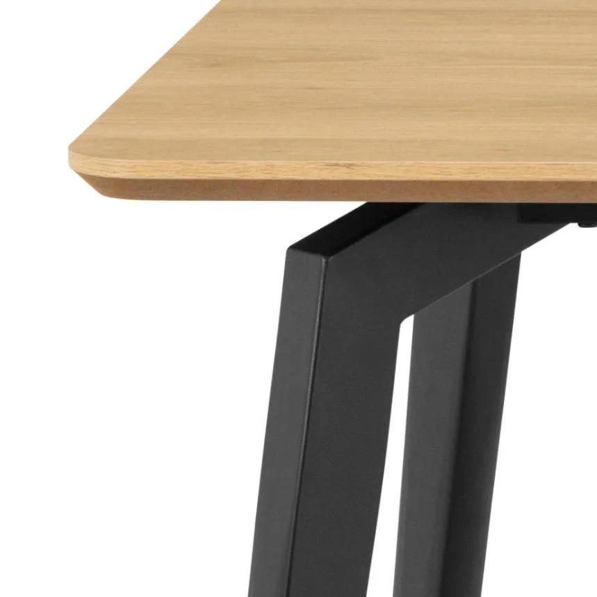 Söögilaud Ziida 160x90 tamm/must